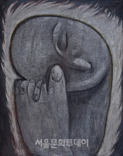 ▲김길후 KIM Gil-hu, 사유의 손 The Thinking Hand, 2010, 캔버스에 혼합매체 Mixed media on canvas, 227x182cm (사진=학고재)